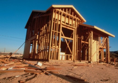 What was the most common building material used to make houses?