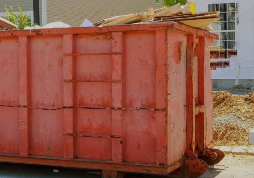 How Renting A Dumpster Aids In Duncanville Building Material Waste Disposal
